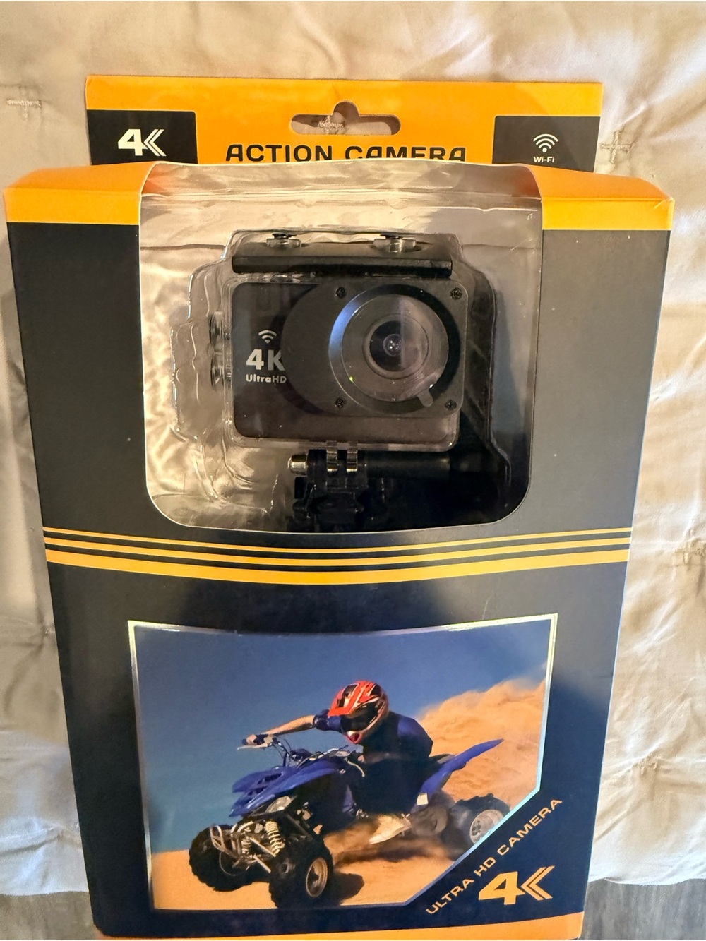 4K Action WaterProof Camera - Black - Ultra HD Wi-Fi New in box